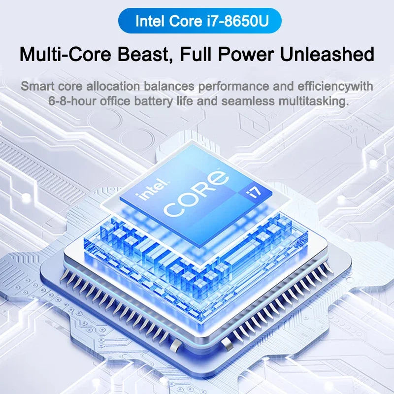 14.1‑Inch Ultra‑Portable Slim Laptop, Powered by Intel Core I7‑8650U, Pre‑Installed Windows 11 Pro, 32GB High‑Speed RAM, 2TB M.2 Camara Shopping 14.1‑Inch Ultra‑Portable Slim Laptop, Powered by Intel Core I7‑8650U, Pre‑Installed Windows 11 Pro, 32GB High‑Speed RAM, 2TB M.2