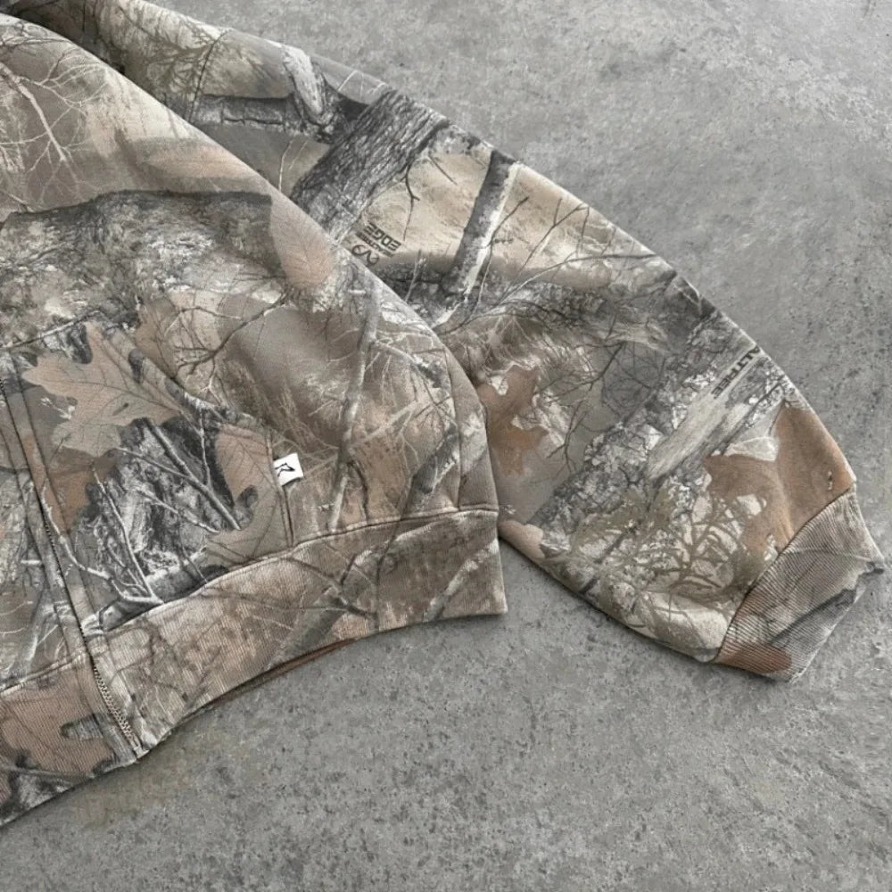 Hoodie Y2K Retro zip up Camouflage Pattern zipper Sweatshirt High Street Hip Hop Streetwear Oversized Unisex Camo Hoodie Camara Shopping Hoodie Y2K Retro zip up Camouflage Pattern zipper Sweatshirt High Street Hip Hop Streetwear Oversized Unisex Camo Hoodie