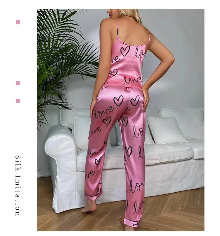 Ensemble de pyjamas en satin pour femmes, chemise en émail avec surintendant, vêtements de nuit sexy pour dames, lingerie pyjama Camara Shopping Ensemble de pyjamas en satin pour femmes, chemise en émail avec surintendant, vêtements de nuit sexy pour dames, lingerie pyjama