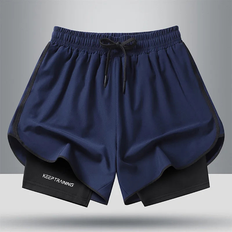 Men's Quick Dry Running Shorts with Drawstring and Zip Pockets - Ideal for Athletic Workouts and Gym Sessions Camara Shopping Men's Quick Dry Running Shorts with Drawstring and Zip Pockets - Ideal for Athletic Workouts and Gym Sessions