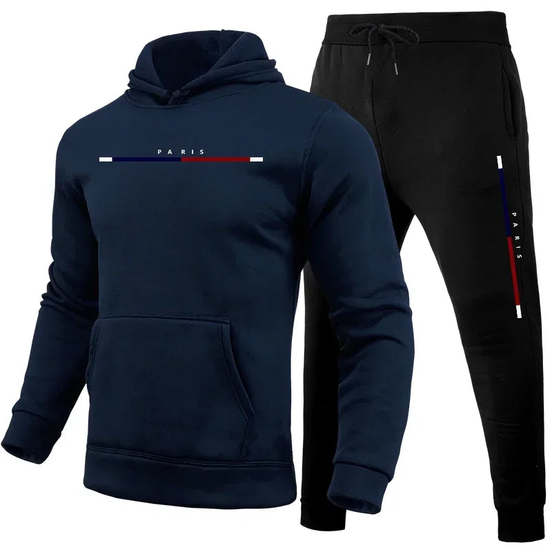 Survêtement pour hommes décontracté impression sweat pantalons de survêtement 2 pièces ensemble sport Jogging hommes vêtement Camara Shopping Survêtement pour hommes décontracté impression sweat pantalons de survêtement 2 pièces ensemble sport Jogging hommes vêtement