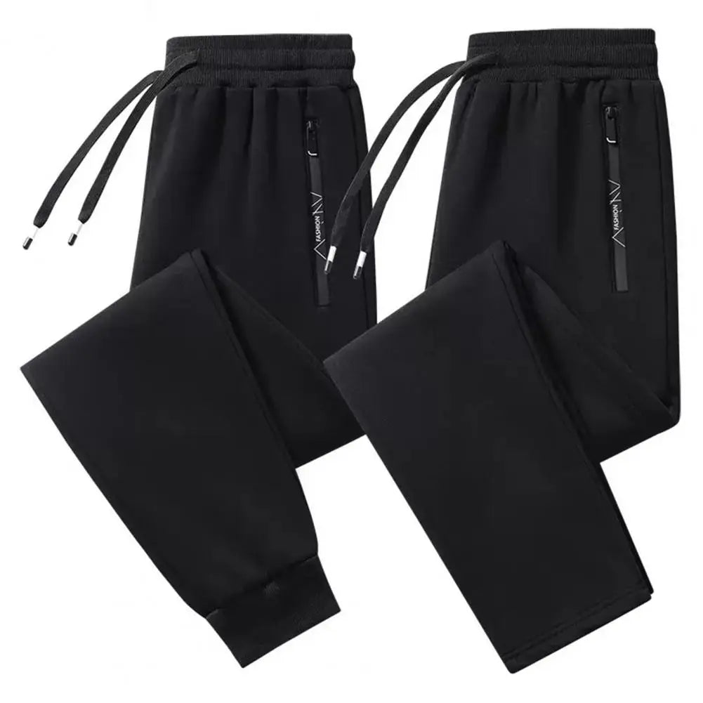 Sweatpants Men's Loose Fit Sport Pants with Zipper Pockets Drawstring Waist for Gym Training Jogging Soft Breathable Long Camara Shopping Sweatpants Men's Loose Fit Sport Pants with Zipper Pockets Drawstring Waist for Gym Training Jogging Soft Breathable Long