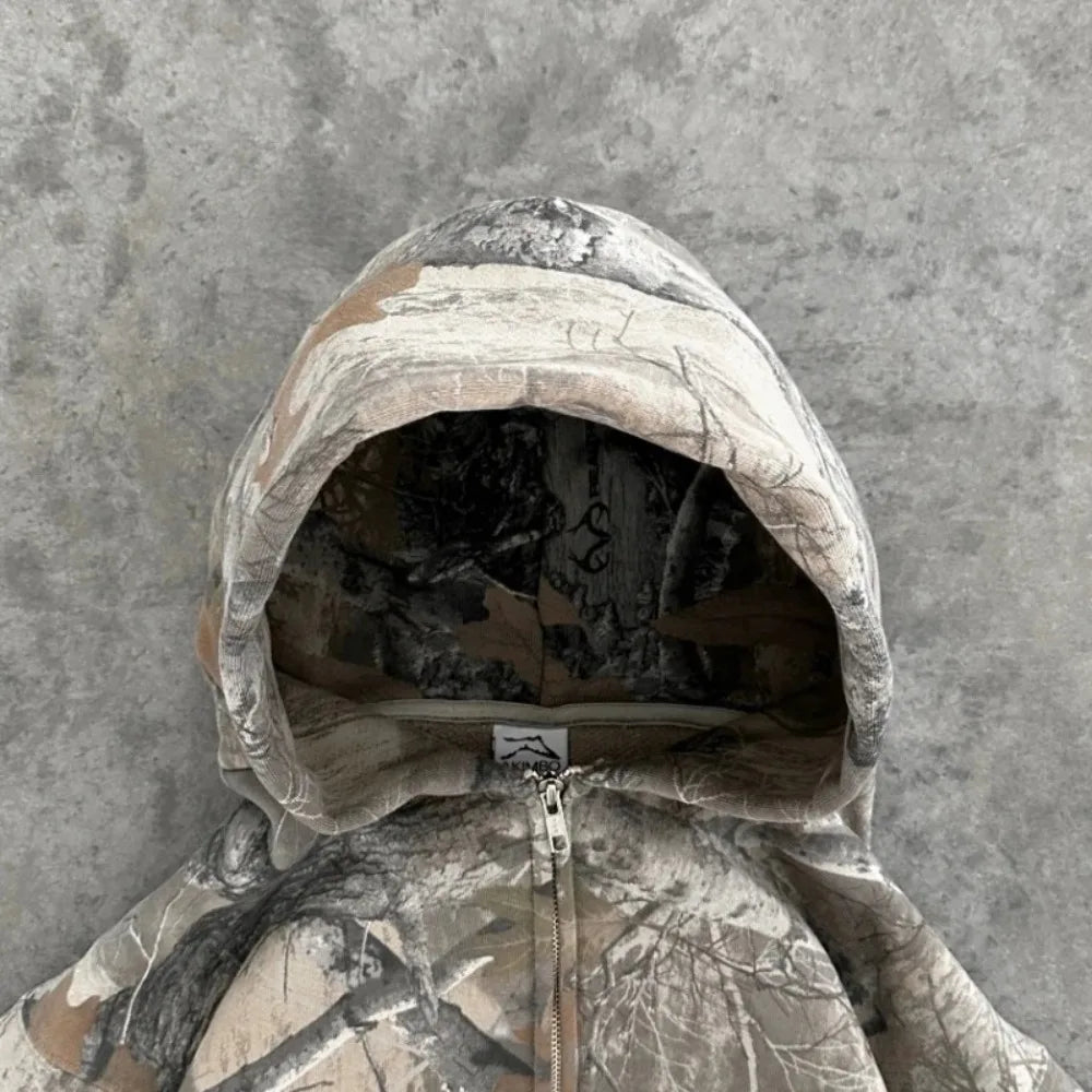 Hoodie Y2K Retro zip up Camouflage Pattern zipper Sweatshirt High Street Hip Hop Streetwear Oversized Unisex Camo Hoodie Camara Shopping Hoodie Y2K Retro zip up Camouflage Pattern zipper Sweatshirt High Street Hip Hop Streetwear Oversized Unisex Camo Hoodie