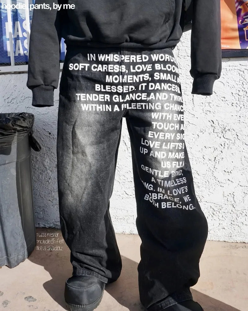 American Pattern Letter Jeans Y2K Men Hoodies Sets Streetwear Gothic Harajuku Hip Hop Men Women Fashion Casual Wide Leg Jeans Camara Shopping American Pattern Letter Jeans Y2K Men Hoodies Sets Streetwear Gothic Harajuku Hip Hop Men Women Fashion Casual Wide Leg Jeans