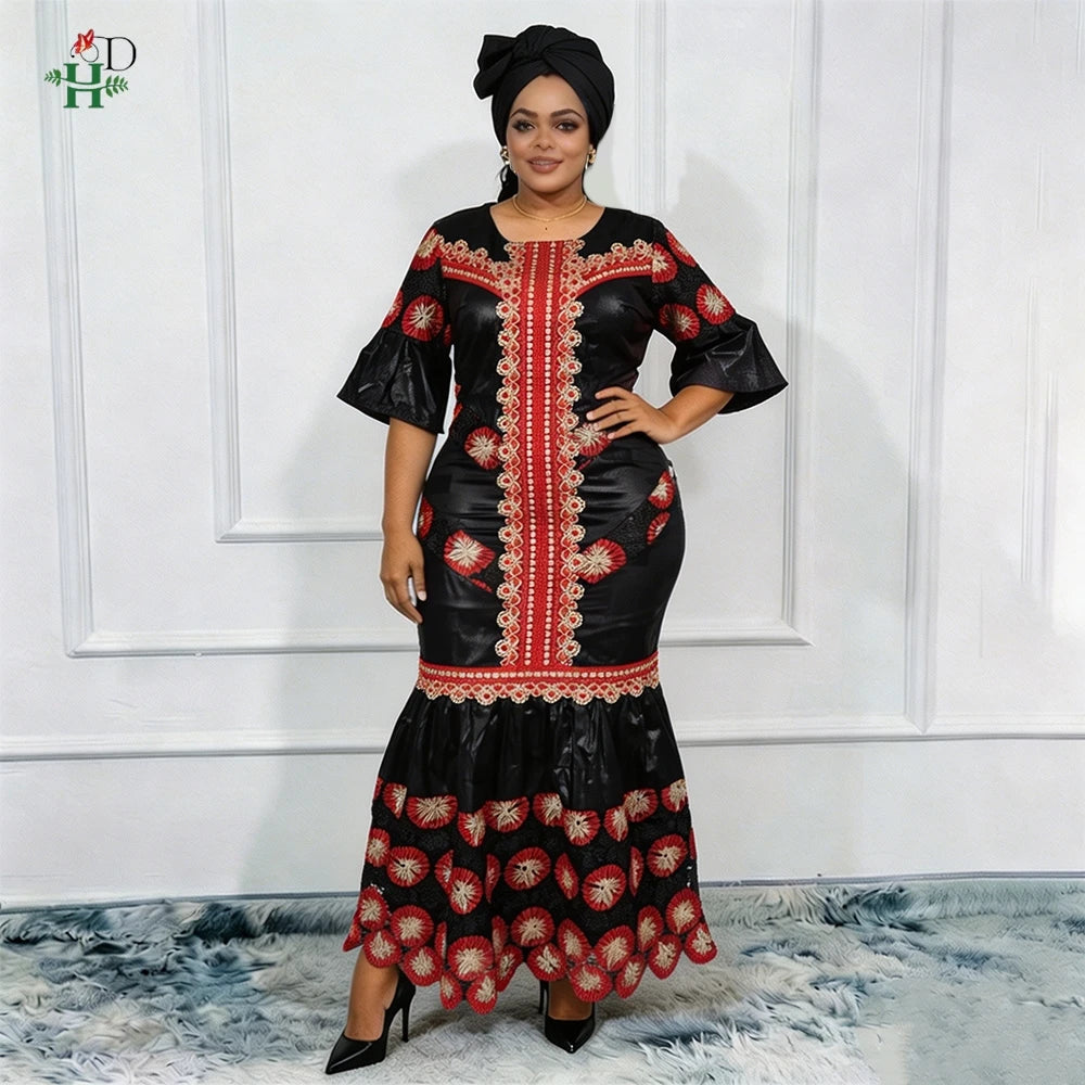 H&D Embroidery Dresses on Clearance Sale African Dresses for Woman Boubou from Nigeria Original vêtement africain femme luxe Camara Shopping H&D Embroidery Dresses on Clearance Sale African Dresses for Woman Boubou from Nigeria Original vêtement africain femme luxe