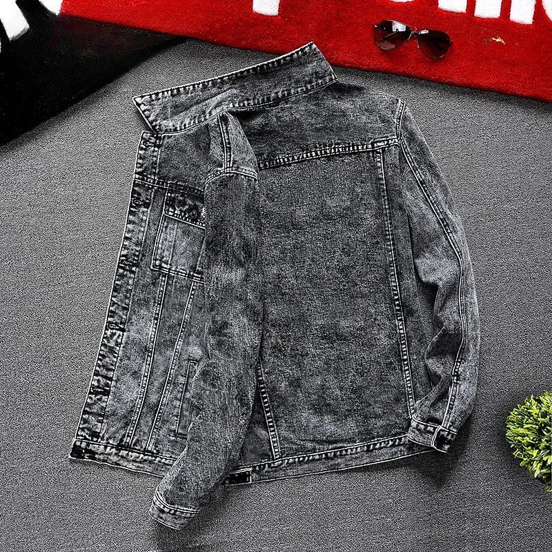 Male Jean Coats Red With Print Men's Denim Jacket Casual Slim Short Clothing Elatic New In Large Size On Board Fashion G Washed Camara Shopping Male Jean Coats Red With Print Men's Denim Jacket Casual Slim Short Clothing Elatic New In Large Size On Board Fashion G Washed