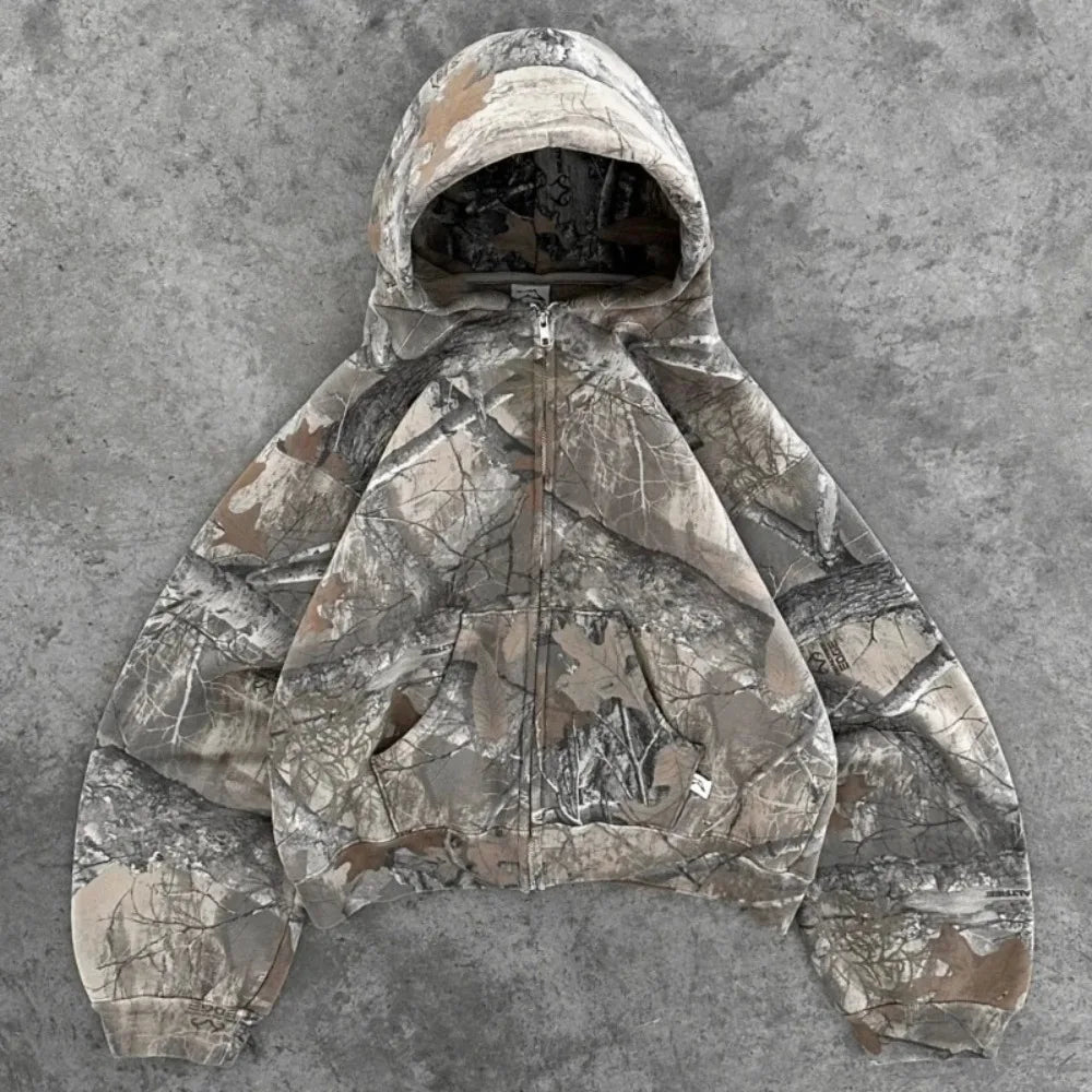 Hoodie Y2K Retro zip up Camouflage Pattern zipper Sweatshirt High Street Hip Hop Streetwear Oversized Unisex Camo Hoodie Camara Shopping Hoodie Y2K Retro zip up Camouflage Pattern zipper Sweatshirt High Street Hip Hop Streetwear Oversized Unisex Camo Hoodie
