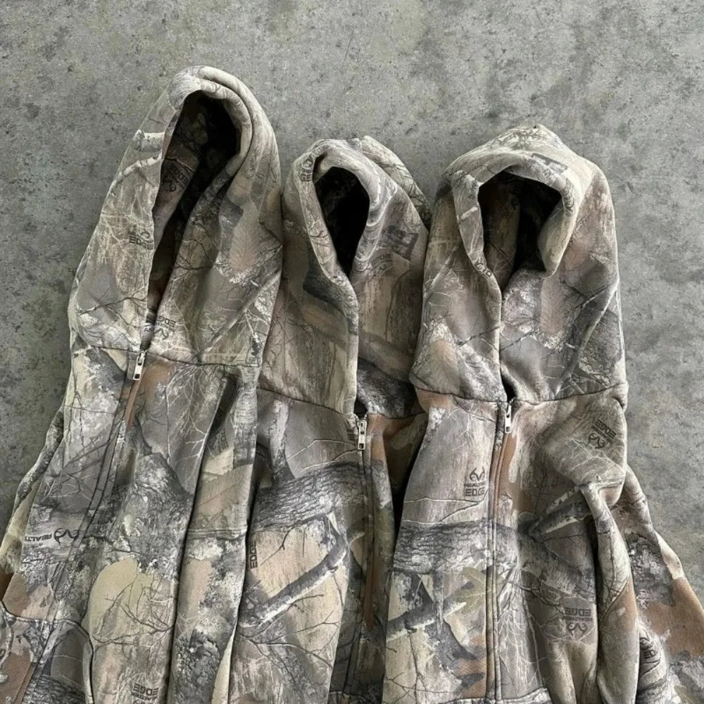 Hoodie Y2K Retro zip up Camouflage Pattern zipper Sweatshirt High Street Hip Hop Streetwear Oversized Unisex Camo Hoodie Camara Shopping Hoodie Y2K Retro zip up Camouflage Pattern zipper Sweatshirt High Street Hip Hop Streetwear Oversized Unisex Camo Hoodie