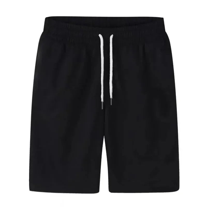 Men's Beach Shorts Summer 2025 Breeches Loose Male Sports Pocket Solid Drawstring Board Thin Trousers Zippered Pocket Clothing Camara Shopping Men's Beach Shorts Summer 2025 Breeches Loose Male Sports Pocket Solid Drawstring Board Thin Trousers Zippered Pocket Clothing