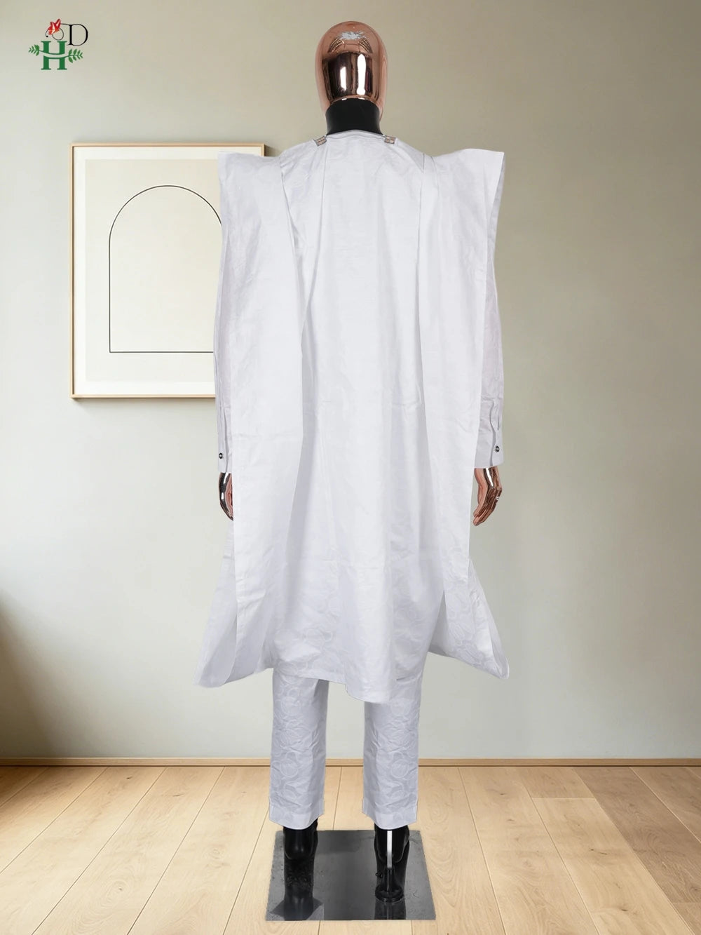 H&D Dresses on Clearance Sale African Dresses for Man Agbada Sets 3PCS White Embroidered Vrai Bazin Original Vêtements D'Afrique Camara Shopping H&D Dresses on Clearance Sale African Dresses for Man Agbada Sets 3PCS White Embroidered Vrai Bazin Original Vêtements D'Afrique