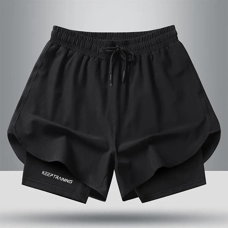 Men's Quick Dry Running Shorts with Drawstring and Zip Pockets - Ideal for Athletic Workouts and Gym Sessions Camara Shopping Men's Quick Dry Running Shorts with Drawstring and Zip Pockets - Ideal for Athletic Workouts and Gym Sessions