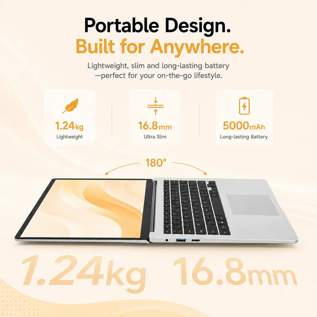 Ordinateur portable étudiant 14,1 pouces | Intel N3710, 12 Go de RAM, 256 Go de SSD | Écran FHD 1080P et batterie 5000 mAh | Travail de bureau et adapté aux personnes âgées - Camara ShoppingOrdinateur portable étudiant 14,1 pouces | Intel N3710, 12 Go de RAM, 256 Go de SSD | Écran FHD 1080P et batterie 5000 mAh | Travail de bureau et adapté aux personnes âgées