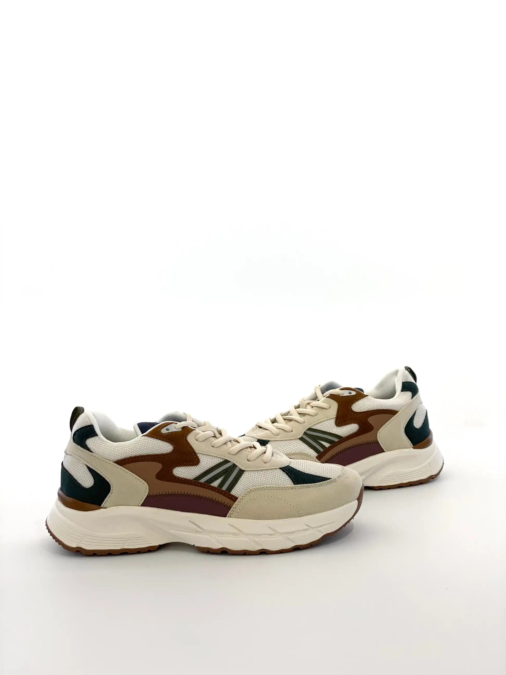 Baskets épaisses pour hommes, chaussures décontractées à lacets, maille respirante, couleur contrastée, chaussures de marche confortables à semelle épaisse Camara Shopping Baskets épaisses pour hommes, chaussures décontractées à lacets, maille respirante, couleur contrastée, chaussures de marche confortables à semelle épaisse