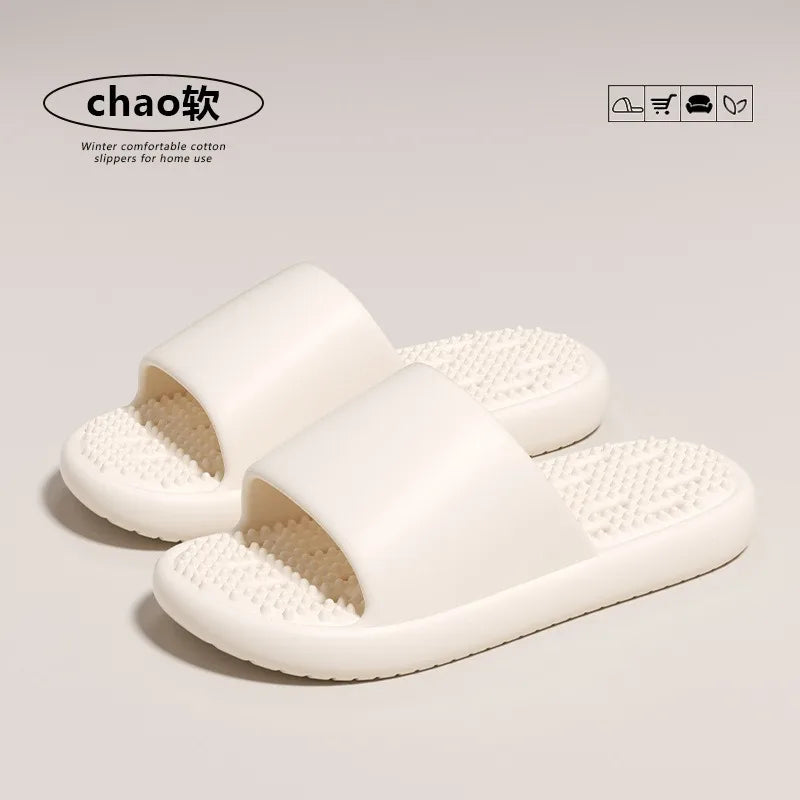 Claquettes de massage unisexes avec trous, semelle épaisse et souple, antidérapantes, séchage rapide, pour la douche, usage intérieur, maison, salle de bain Camara Shopping Claquettes de massage unisexes avec trous, semelle épaisse et souple, antidérapantes, séchage rapide, pour la douche, usage intérieur, maison, salle de bain