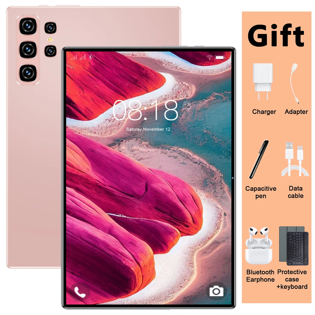 Tablette sans fil multifonctionnelle avec Bluetooth 5.0, écran 10,36 pouces, processeur 10 cœurs Android 13, stockage 16 Go + 1 To, réseau 5G, batterie 20000 mAh, caméra HD 16+32 MP pour les cours en ligne Camara Shopping Tablette sans fil multifonctionnelle avec Bluetooth 5.0, écran 10,36 pouces, processeur 10 cœurs Android 13, stockage 16 Go + 1 To, réseau 5G, batterie 20000 mAh, caméra HD 16+32 MP pour les cours en ligne
