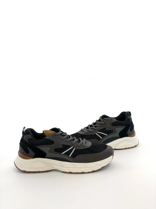 Baskets épaisses pour hommes, chaussures décontractées à lacets, maille respirante, couleur contrastée, chaussures de marche confortables à semelle épaisse Camara Shopping Baskets épaisses pour hommes, chaussures décontractées à lacets, maille respirante, couleur contrastée, chaussures de marche confortables à semelle épaisse