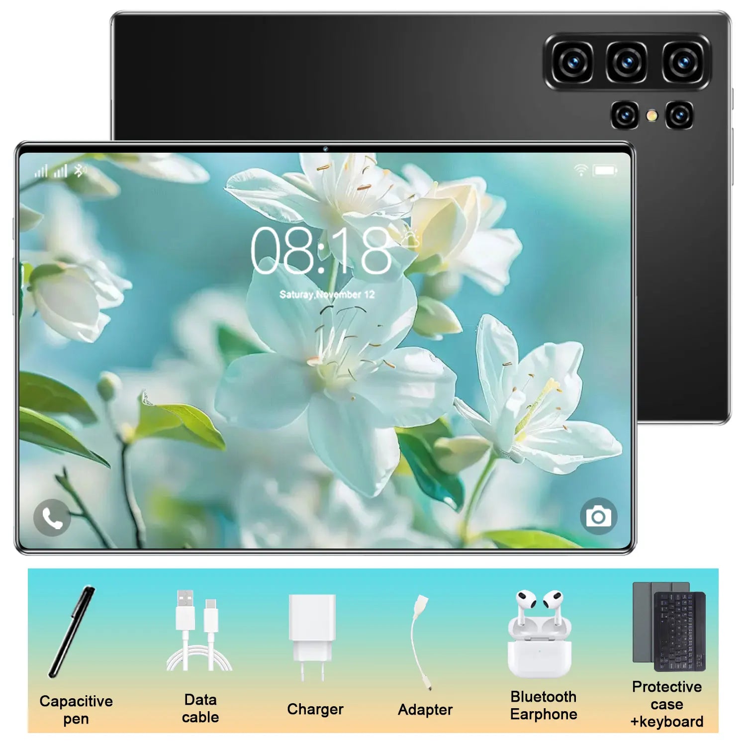 Tablette 10,36 pouces 5G WiFi 20000mAh Double SIM 14 cœurs Android 13 16 Go de RAM 1 To de stockage Tablette de jeu mondiale avec appareil photo 16+32MP Camara Shopping Tablette 10,36 pouces 5G WiFi 20000mAh Double SIM 14 cœurs Android 13 16 Go de RAM 1 To de stockage Tablette de jeu mondiale avec appareil photo 16+32MP