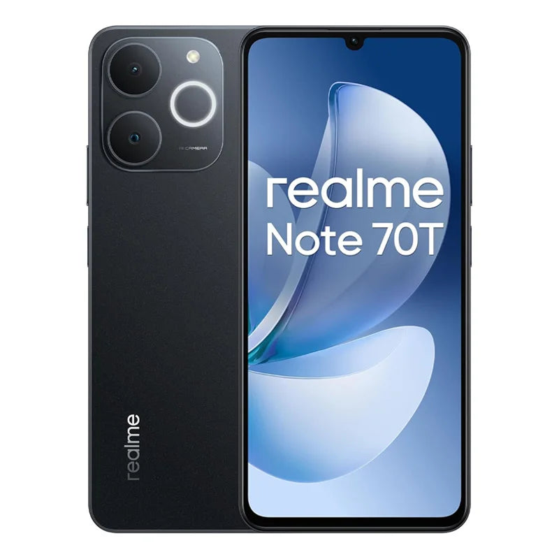 Smartphone Realme Note 70T AI, version mondiale, écran 6,75 pouces 90 Hz, batterie 6000 mAh, appareil photo AI 13 MP, chipset octa-core, IP54 Camara Shopping Smartphone Realme Note 70T AI, version mondiale, écran 6,75 pouces 90 Hz, batterie 6000 mAh, appareil photo AI 13 MP, chipset octa-core, IP54