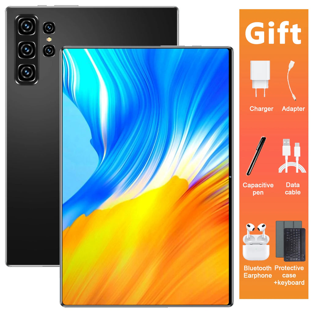 Tablette HD 10,36 pouces avec clavier, 16 Go de RAM, 1 To de ROM, 5G, processeur 14 cœurs, batterie 20000 mAh, Android 13, Bluetooth, Wi-Fi, GPS, pour le bureau Camara Shopping Tablette HD 10,36 pouces avec clavier, 16 Go de RAM, 1 To de ROM, 5G, processeur 14 cœurs, batterie 20000 mAh, Android 13, Bluetooth, Wi-Fi, GPS, pour le bureau