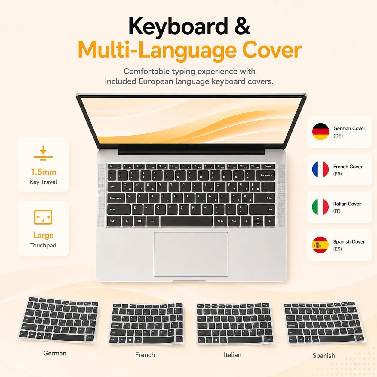 Ordinateur portable étudiant 14,1 pouces | Intel N3710, 12 Go de RAM, 256 Go de SSD | Écran FHD 1080P et batterie 5000 mAh | Travail de bureau et adapté aux personnes âgées - Camara ShoppingOrdinateur portable étudiant 14,1 pouces | Intel N3710, 12 Go de RAM, 256 Go de SSD | Écran FHD 1080P et batterie 5000 mAh | Travail de bureau et adapté aux personnes âgées