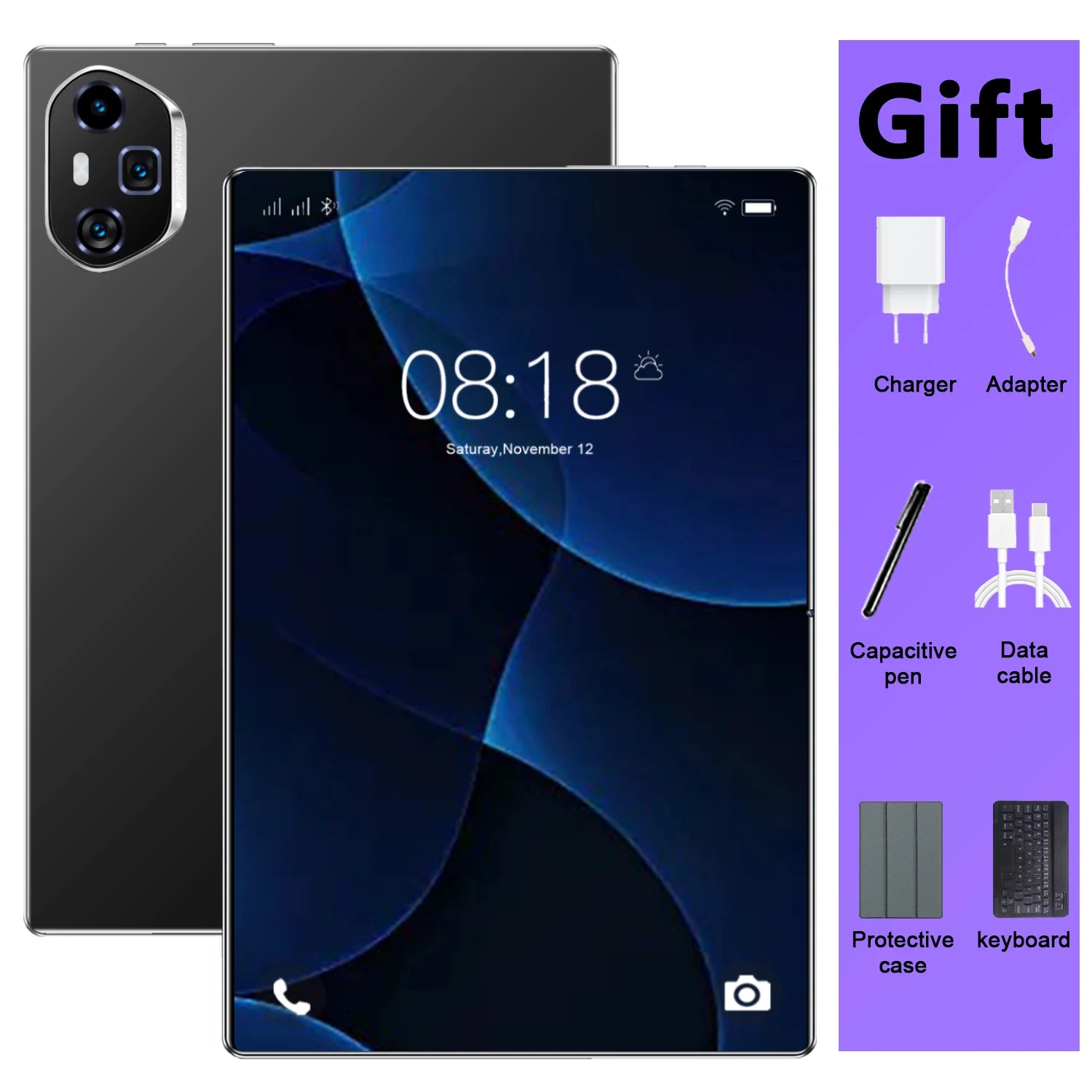 Tablette PC 10,36 pouces Android 13 5G, 10 cœurs, 16 Go de RAM + 1 To de ROM, 12000 mAh, double caméra, double SIM, Google Play, Bluetooth, Wifi Camara Shopping Tablette PC 10,36 pouces Android 13 5G, 10 cœurs, 16 Go de RAM + 1 To de ROM, 12000 mAh, double caméra, double SIM, Google Play, Bluetooth, Wifi