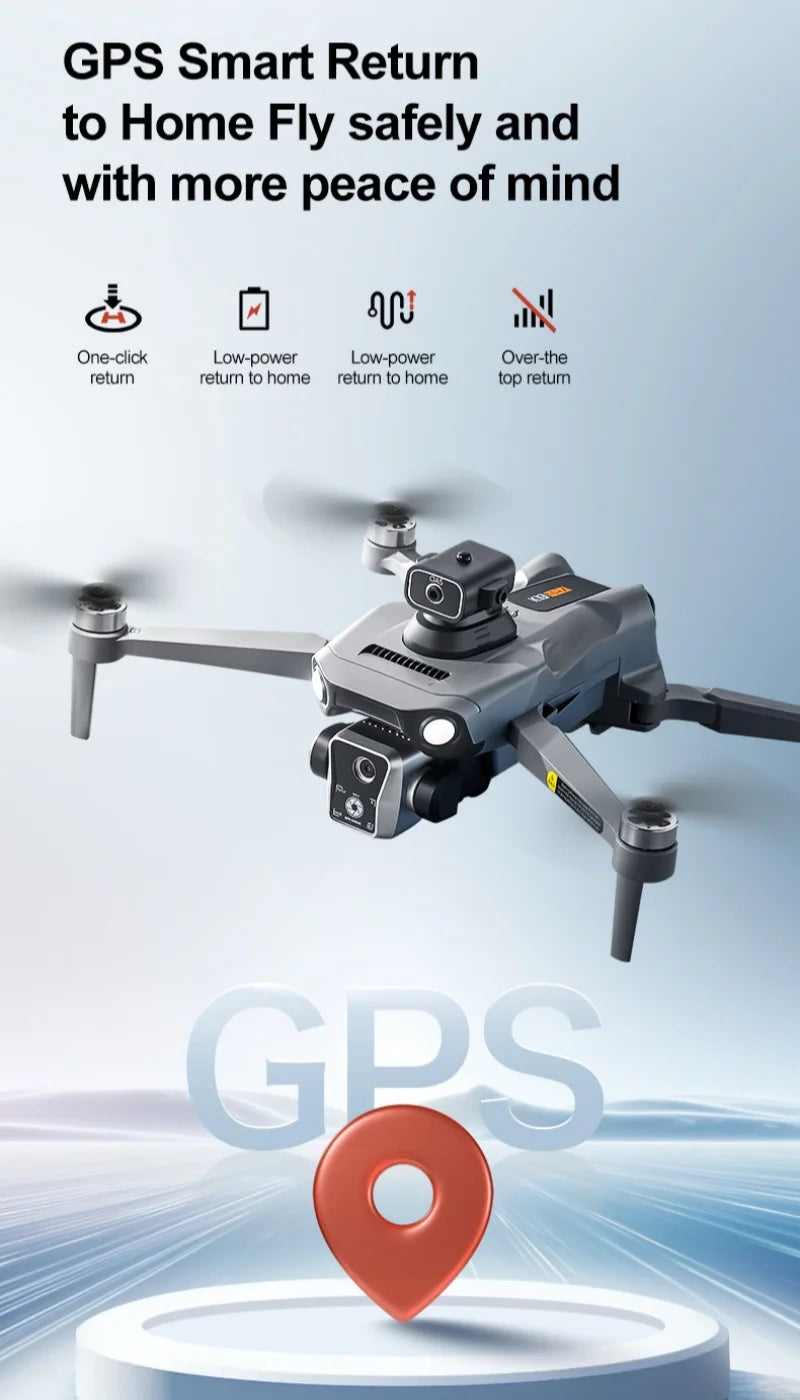 Drone équipé de 3 batteries, 4K, moteurs sans balais, écran de 4,5 pouces, deux caméras HD, système intelligent d'évitement d'obstacles, transmission vidéo, vol stationnaire par flux lumineux, fonction de retour GPS, t Camara Shopping Drone équipé de 3 batteries, 4K, moteurs sans balais, écran de 4,5 pouces, deux caméras HD, système intelligent d'évitement d'obstacles, transmission vidéo, vol stationnaire par flux lumineux, fonction de retour GPS, t