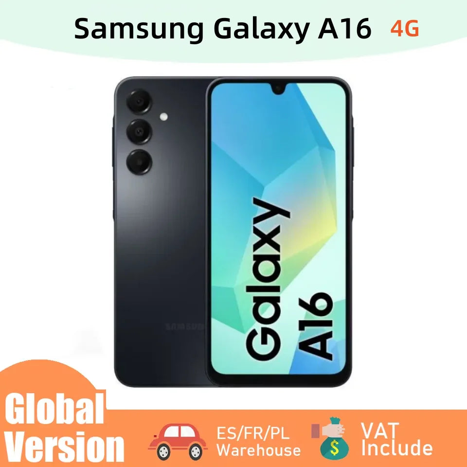 Version Globale Samsung Galaxy A16 4G 128 Go MTK Écran Super AMOLED 6,7 " 90Hz Appareil Photo 50MP Batterie 5000 mAh Charge Super Rapide 25W NFC Smartphone Android Noir Gris Vert Camara Shopping Version Globale Samsung Galaxy A16 4G 128 Go MTK Écran Super AMOLED 6,7 " 90Hz Appareil Photo 50MP Batterie 5000 mAh Charge Super Rapide 25W NFC Smartphone Android Noir Gris Vert