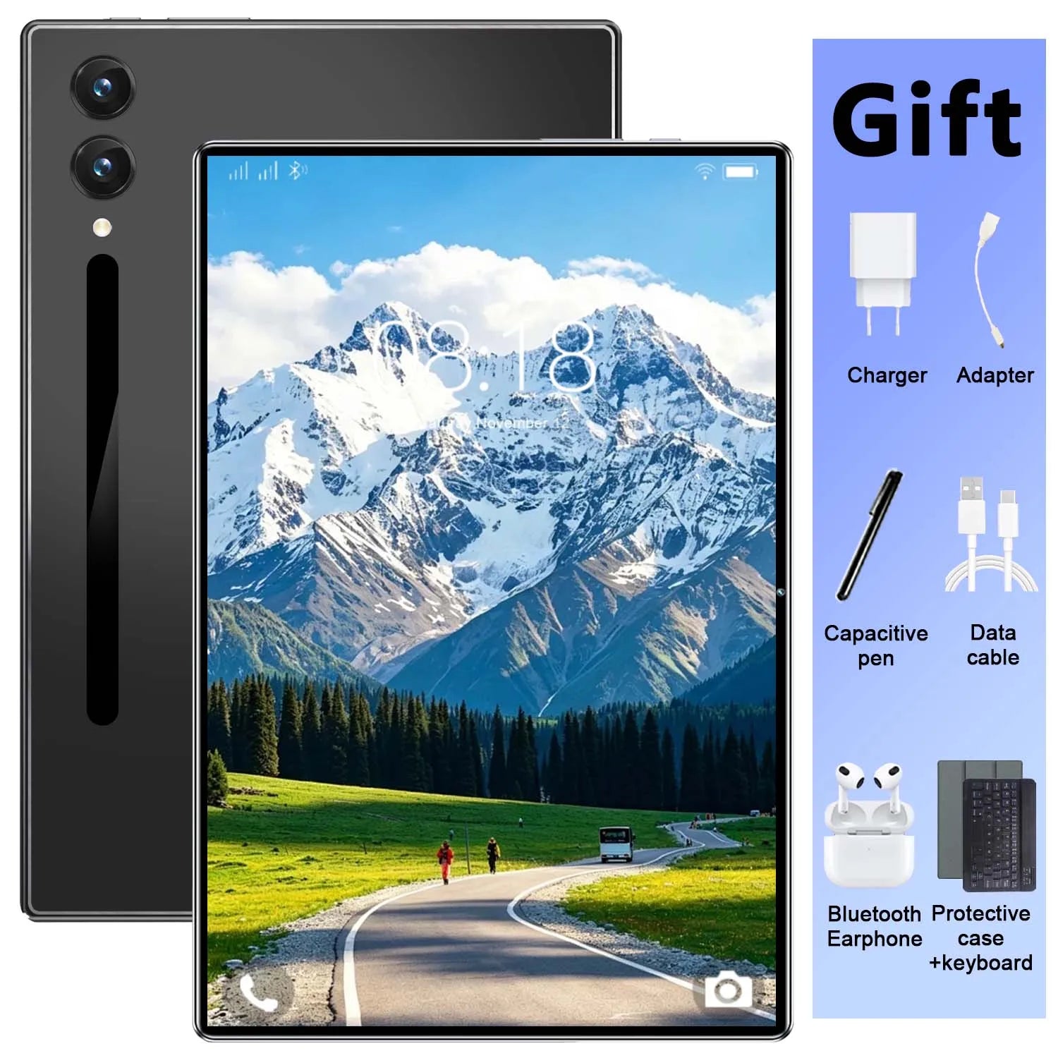 Tablette intelligente surdimensionnée avec stockage interne, écran 10,36 pouces, processeur 10 cœurs, Android 13, 16 Go de RAM, 1 To de ROM, Wi-Fi 5G, batterie 20000 mAh, caméra frontale 16 MP, caméra arrière 32 MP, pou Camara Shopping Tablette intelligente surdimensionnée avec stockage interne, écran 10,36 pouces, processeur 10 cœurs, Android 13, 16 Go de RAM, 1 To de ROM, Wi-Fi 5G, batterie 20000 mAh, caméra frontale 16 MP, caméra arrière 32 MP, pou