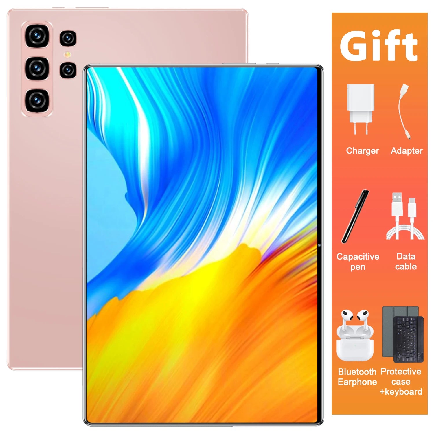 Tablette HD 10,36 pouces avec clavier, 16 Go de RAM, 1 To de ROM, 5G, processeur 14 cœurs, batterie 20000 mAh, Android 13, Bluetooth, Wi-Fi, GPS, pour le bureau Camara Shopping Tablette HD 10,36 pouces avec clavier, 16 Go de RAM, 1 To de ROM, 5G, processeur 14 cœurs, batterie 20000 mAh, Android 13, Bluetooth, Wi-Fi, GPS, pour le bureau