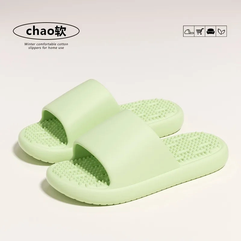 Claquettes de massage unisexes avec trous, semelle épaisse et souple, antidérapantes, séchage rapide, pour la douche, usage intérieur, maison, salle de bain Camara Shopping Claquettes de massage unisexes avec trous, semelle épaisse et souple, antidérapantes, séchage rapide, pour la douche, usage intérieur, maison, salle de bain