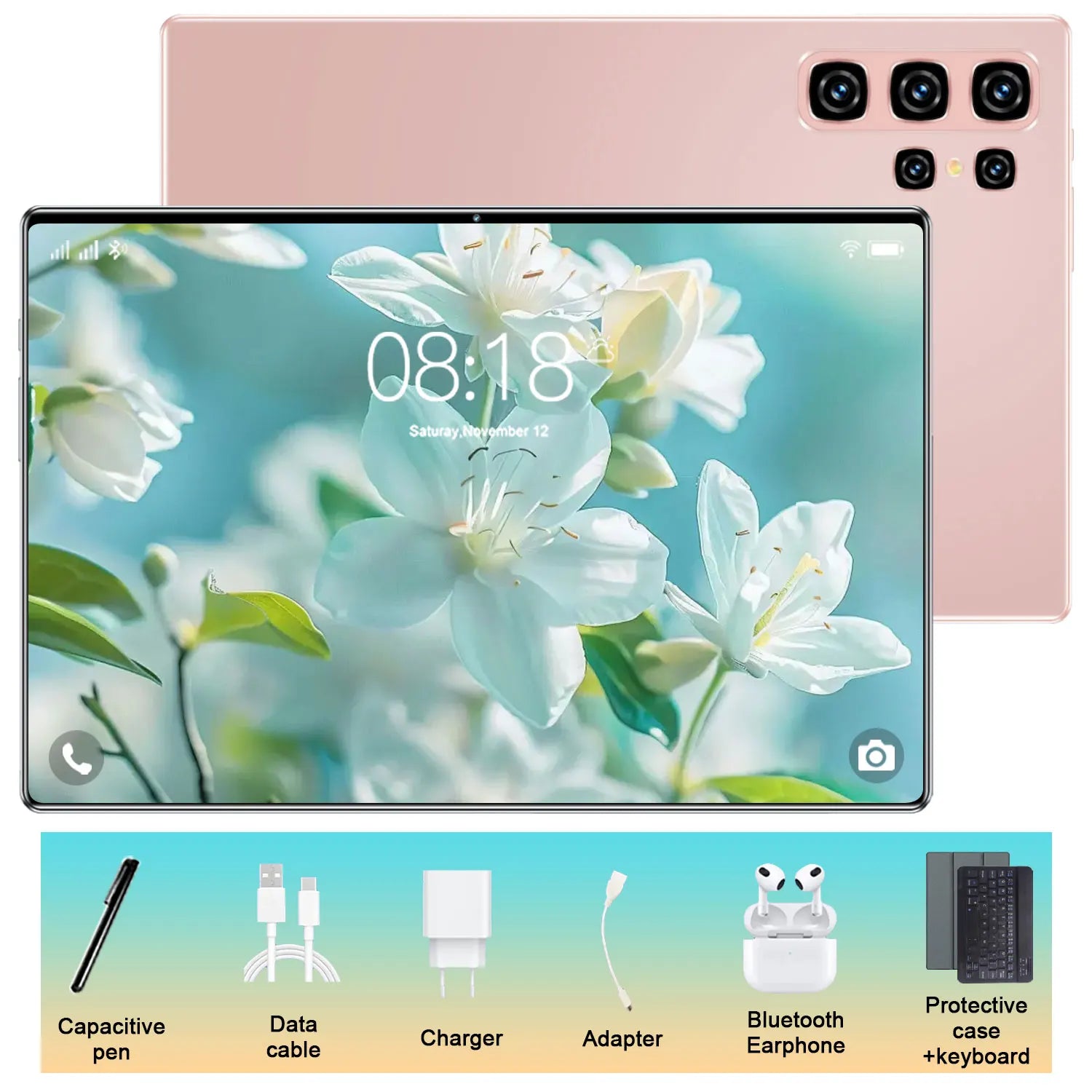 Tablette 10,36 pouces 5G WiFi 20000mAh Double SIM 14 cœurs Android 13 16 Go de RAM 1 To de stockage Tablette de jeu mondiale avec appareil photo 16+32MP Camara Shopping Tablette 10,36 pouces 5G WiFi 20000mAh Double SIM 14 cœurs Android 13 16 Go de RAM 1 To de stockage Tablette de jeu mondiale avec appareil photo 16+32MP