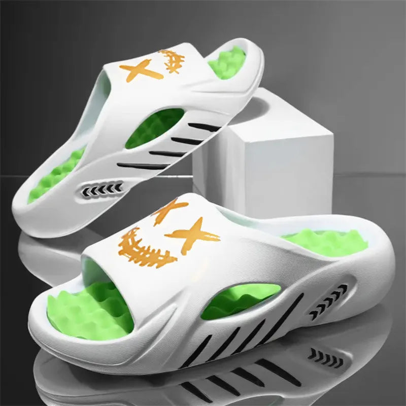 Chaussons d'été pour hommes, chaussures en EVA, antidérapantes, à massage, tongs tendance pour intérieur, chaussures décontractées pour hommes, chaussons pour hommes, grande taille, unisexe Camara Shopping Chaussons d'été pour hommes, chaussures en EVA, antidérapantes, à massage, tongs tendance pour intérieur, chaussures décontractées pour hommes, chaussons pour hommes, grande taille, unisexe