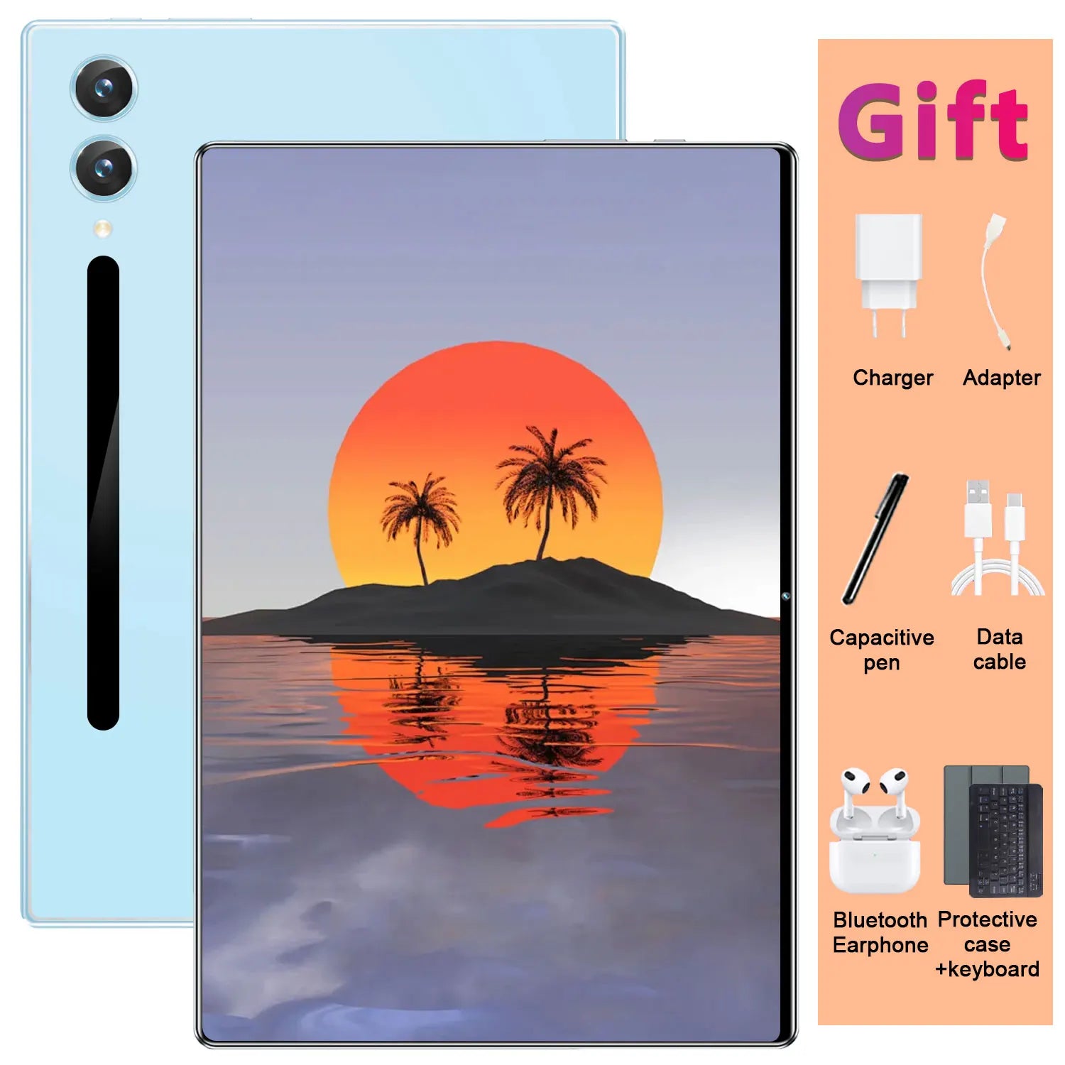 Tablette 10,36 pouces 5G WiFi 20000mAh Double SIM 14 cœurs Android 13 16 Go de RAM 1 To de stockage Tablette de jeu mondiale avec appareil photo 16+32MP Camara Shopping Tablette 10,36 pouces 5G WiFi 20000mAh Double SIM 14 cœurs Android 13 16 Go de RAM 1 To de stockage Tablette de jeu mondiale avec appareil photo 16+32MP