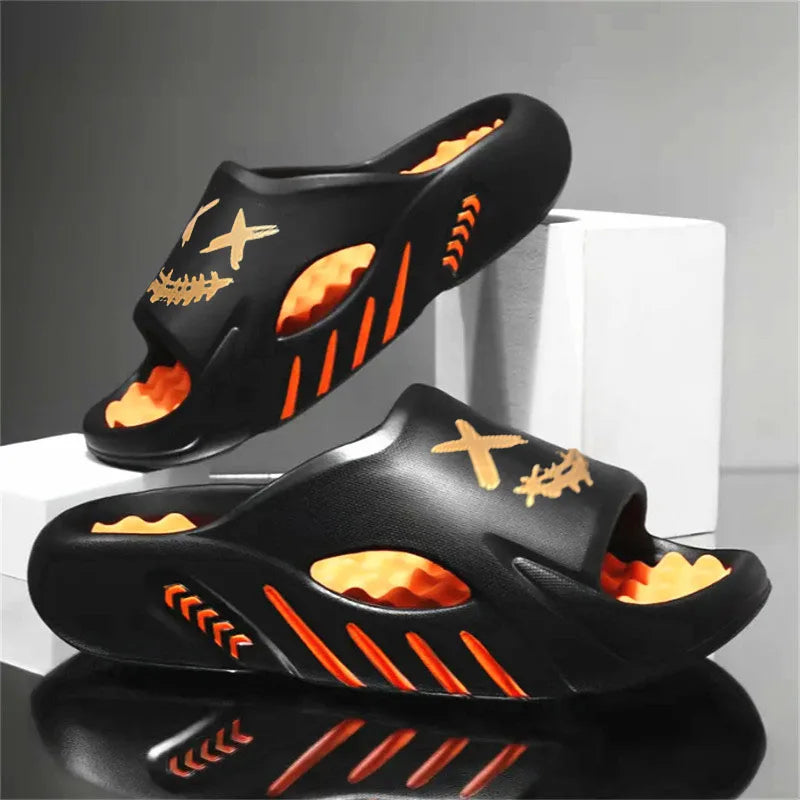 Chaussons d'été pour hommes, chaussures en EVA, antidérapantes, à massage, tongs tendance pour intérieur, chaussures décontractées pour hommes, chaussons pour hommes, grande taille, unisexe Camara Shopping Chaussons d'été pour hommes, chaussures en EVA, antidérapantes, à massage, tongs tendance pour intérieur, chaussures décontractées pour hommes, chaussons pour hommes, grande taille, unisexe