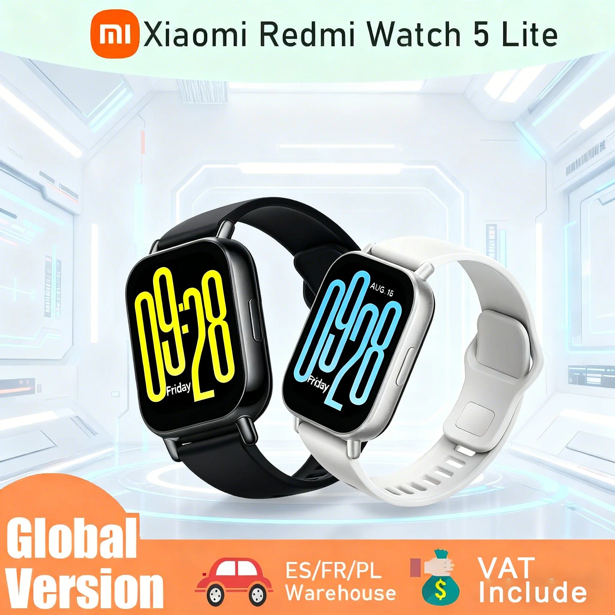 Version globale Xiaomi Redmi Watch 5 Lite Système HyperOS Écran AMOLED 1,96'' 60 Hz Écran LCD Autonomie longue durée 150 modes sportifs 470 mAh GPS Résistance à l'eau 5 ATM GPS intégré Camara Shopping Version globale Xiaomi Redmi Watch 5 Lite Système HyperOS Écran AMOLED 1,96'' 60 Hz Écran LCD Autonomie longue durée 150 modes sportifs 470 mAh GPS Résistance à l'eau 5 ATM GPS intégré