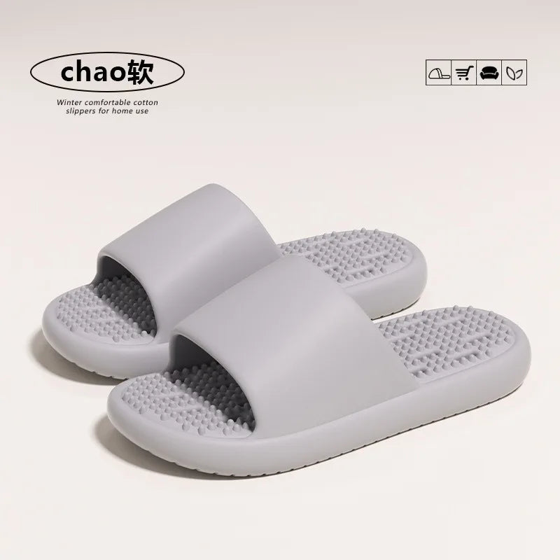 Claquettes de massage unisexes avec trous, semelle épaisse et souple, antidérapantes, séchage rapide, pour la douche, usage intérieur, maison, salle de bain Camara Shopping Claquettes de massage unisexes avec trous, semelle épaisse et souple, antidérapantes, séchage rapide, pour la douche, usage intérieur, maison, salle de bain