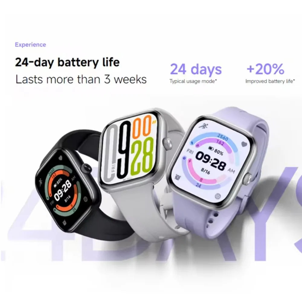 Version globale Xiaomi Redmi Watch 5 Lite Système HyperOS Écran AMOLED 1,96'' 60 Hz Écran LCD Autonomie longue durée 150 modes sportifs 470 mAh GPS Résistance à l'eau 5 ATM GPS intégré Camara Shopping Version globale Xiaomi Redmi Watch 5 Lite Système HyperOS Écran AMOLED 1,96'' 60 Hz Écran LCD Autonomie longue durée 150 modes sportifs 470 mAh GPS Résistance à l'eau 5 ATM GPS intégré