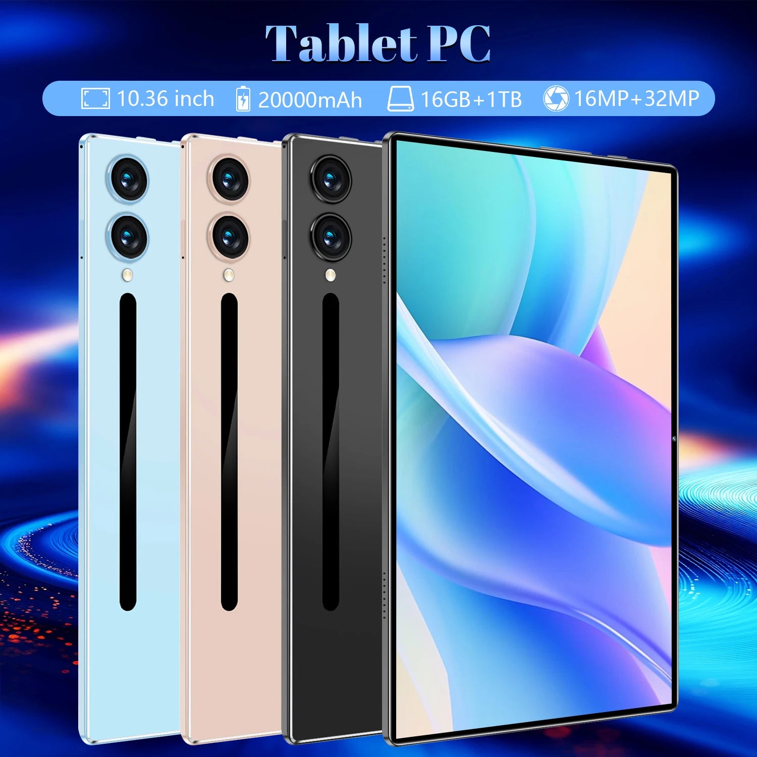 Tablette Android 5G, version globale neuve, 10,36 pouces, 16 Go de RAM, 1 To de ROM, Android 13.0, 14 cœurs, 20000 mAh, appels téléphoniques, Bluetooth, Wi-Fi Camara Shopping Tablette Android 5G, version globale neuve, 10,36 pouces, 16 Go de RAM, 1 To de ROM, Android 13.0, 14 cœurs, 20000 mAh, appels téléphoniques, Bluetooth, Wi-Fi