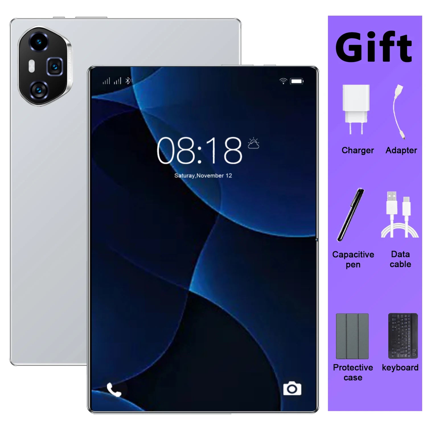 Tablette PC 10,36 pouces Android 13 5G, 10 cœurs, 16 Go de RAM + 1 To de ROM, 12000 mAh, double caméra, double SIM, Google Play, Bluetooth, Wifi Camara Shopping Tablette PC 10,36 pouces Android 13 5G, 10 cœurs, 16 Go de RAM + 1 To de ROM, 12000 mAh, double caméra, double SIM, Google Play, Bluetooth, Wifi