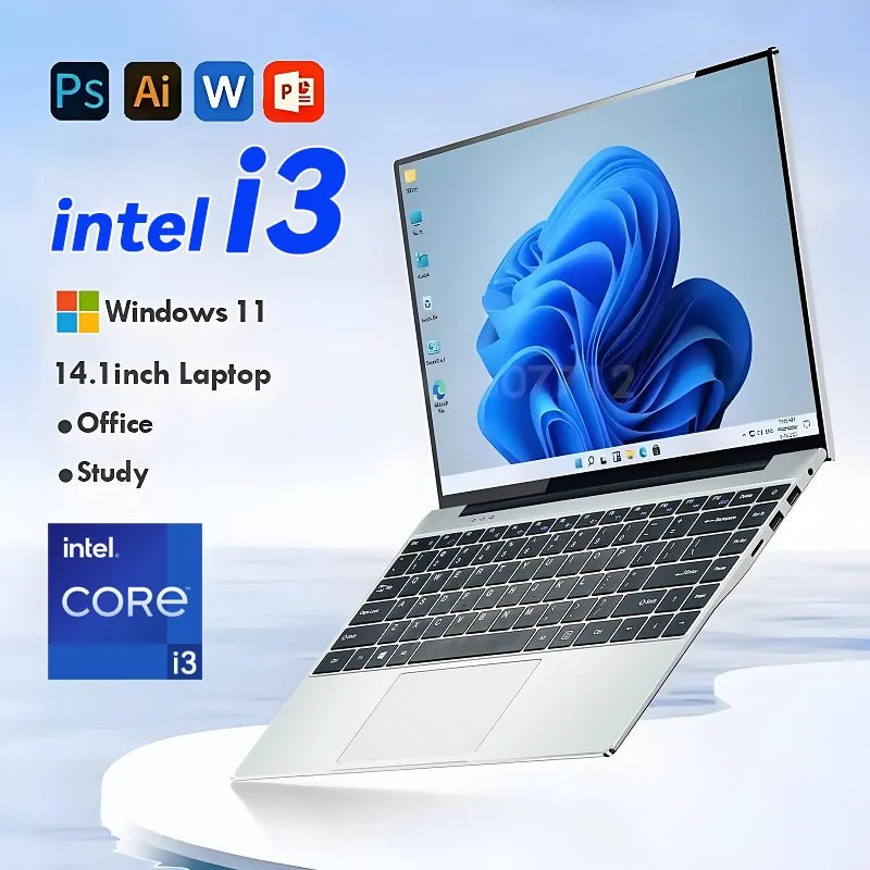 Ordinateurs portables FUCHU Intel Core i3-6100U 16 Go de RAM 512 Go 1 To 2 To SSD Windows 11 Ordinateur portable 14,1 pouces pour affaires, études et bureau - Camara ShoppingOrdinateurs portables FUCHU Intel Core i3-6100U 16 Go de RAM 512 Go 1 To 2 To SSD Windows 11 Ordinateur portable 14,1 pouces pour affaires, études et bureau