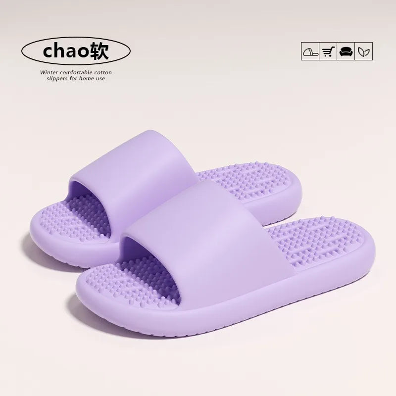 Claquettes de massage unisexes avec trous, semelle épaisse et souple, antidérapantes, séchage rapide, pour la douche, usage intérieur, maison, salle de bain Camara Shopping Claquettes de massage unisexes avec trous, semelle épaisse et souple, antidérapantes, séchage rapide, pour la douche, usage intérieur, maison, salle de bain
