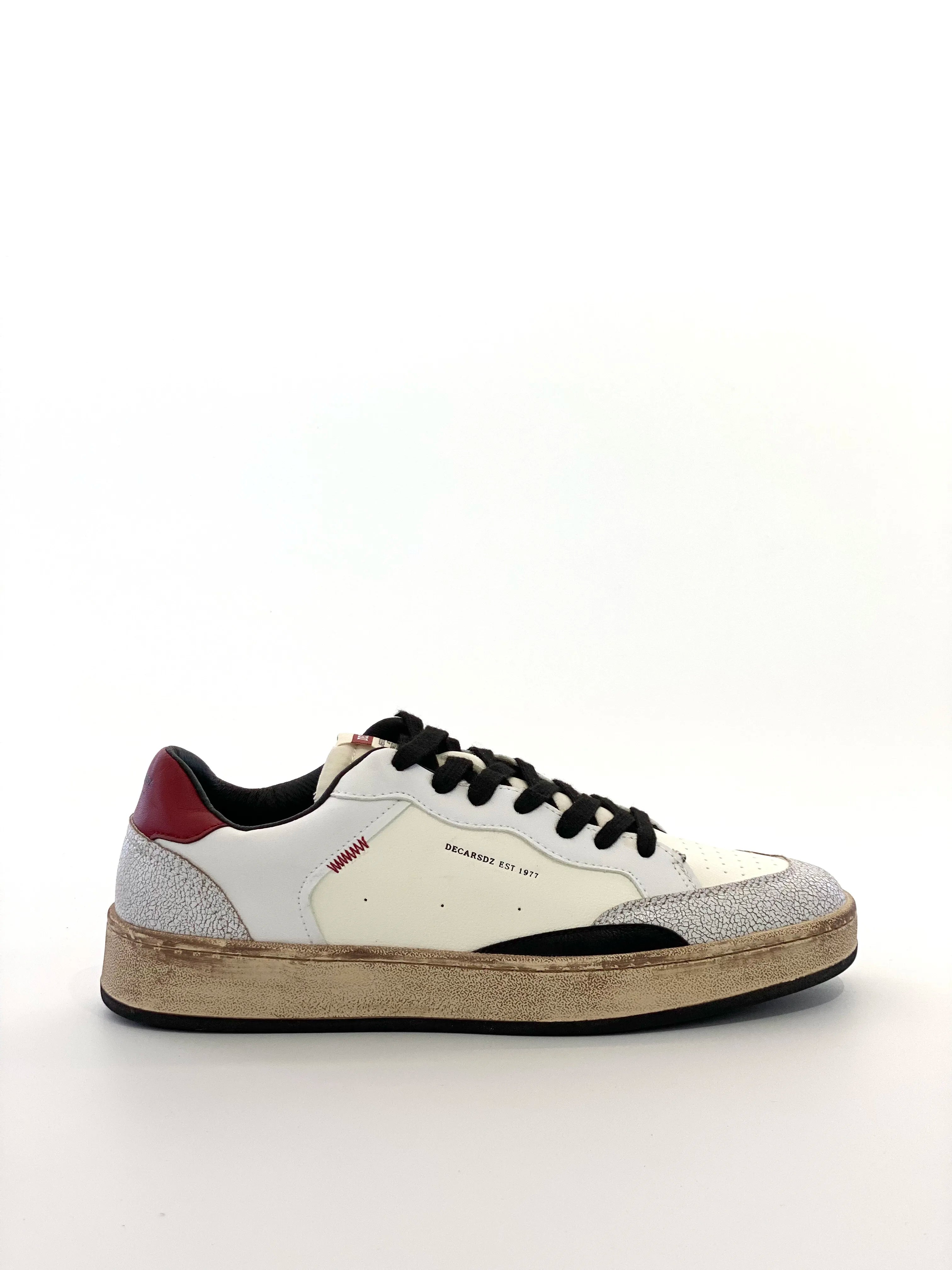 Baskets basses vintage pour hommes, en similicuir blanc et à talon Grenn, chaussures de skate décontractées, baskets rétro Sun noires effet vieilli, baskets de mode streetwear pour hommes Camara Shopping Baskets basses vintage pour hommes, en similicuir blanc et à talon Grenn, chaussures de skate décontractées, baskets rétro Sun noires effet vieilli, baskets de mode streetwear pour hommes