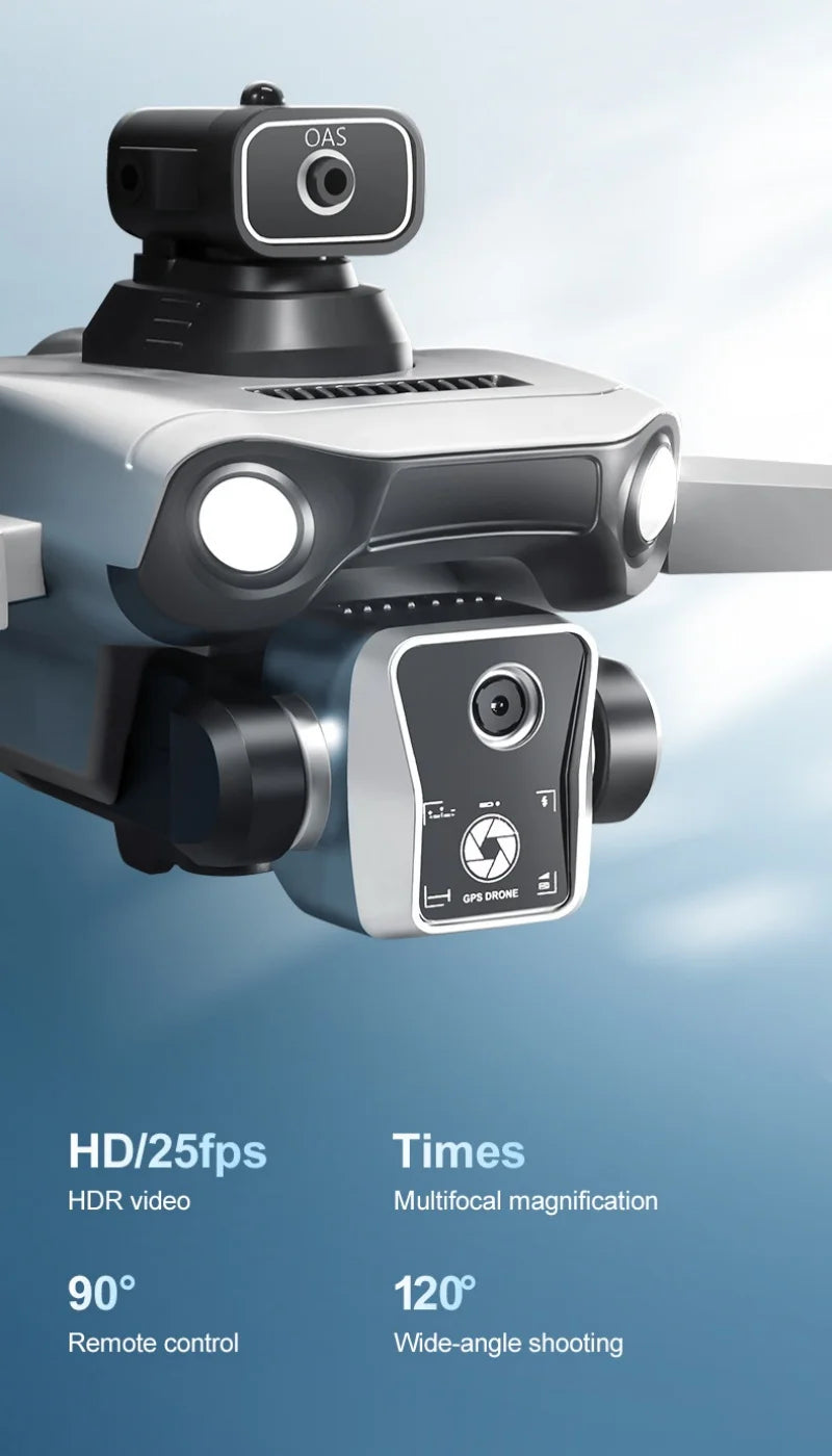 Drone équipé de 3 batteries, 4K, moteurs sans balais, écran de 4,5 pouces, deux caméras HD, système intelligent d'évitement d'obstacles, transmission vidéo, vol stationnaire par flux lumineux, fonction de retour GPS, t Camara Shopping Drone équipé de 3 batteries, 4K, moteurs sans balais, écran de 4,5 pouces, deux caméras HD, système intelligent d'évitement d'obstacles, transmission vidéo, vol stationnaire par flux lumineux, fonction de retour GPS, t