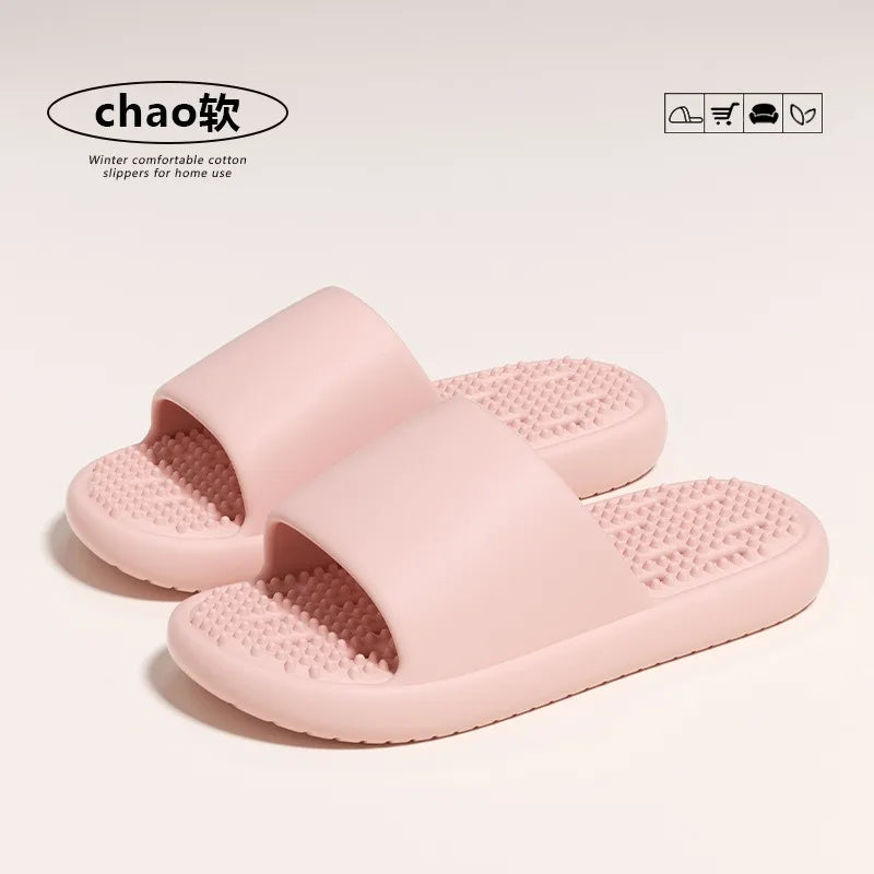 Claquettes de massage unisexes avec trous, semelle épaisse et souple, antidérapantes, séchage rapide, pour la douche, usage intérieur, maison, salle de bain Camara Shopping Claquettes de massage unisexes avec trous, semelle épaisse et souple, antidérapantes, séchage rapide, pour la douche, usage intérieur, maison, salle de bain