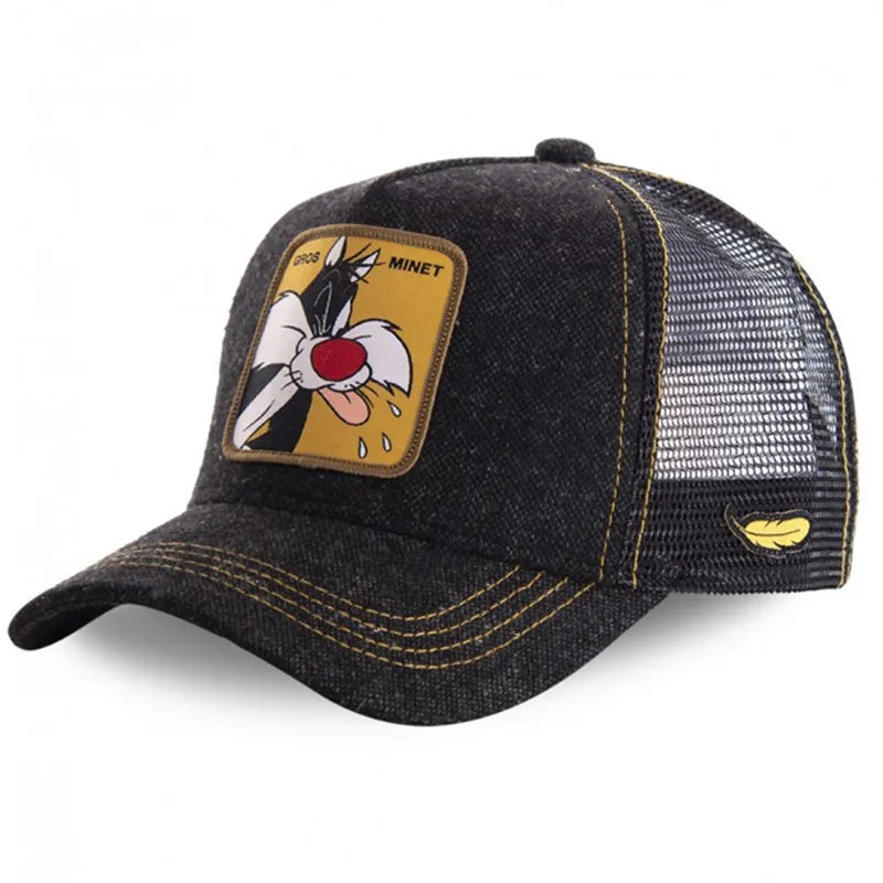 Casquette de baseball unisexe Anime Cartoon pour hommes, chapeau de camionneur, patch Piazza, haute qualité, offre spéciale Camara Shopping Casquette de baseball unisexe Anime Cartoon pour hommes, chapeau de camionneur, patch Piazza, haute qualité, offre spéciale