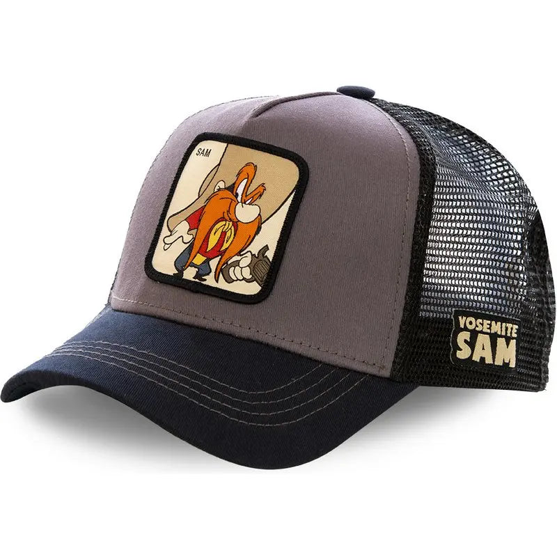 Casquette de baseball unisexe Anime Cartoon pour hommes, chapeau de camionneur, patch Piazza, haute qualité, offre spéciale Camara Shopping Casquette de baseball unisexe Anime Cartoon pour hommes, chapeau de camionneur, patch Piazza, haute qualité, offre spéciale