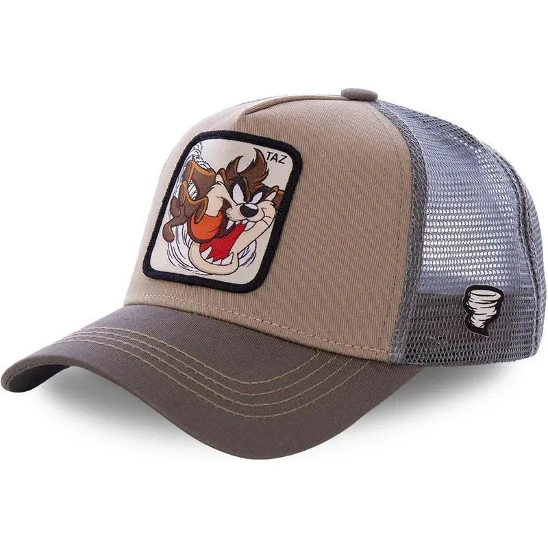 Casquette de baseball unisexe Anime Cartoon pour hommes, chapeau de camionneur, patch Piazza, haute qualité, offre spéciale Camara Shopping Casquette de baseball unisexe Anime Cartoon pour hommes, chapeau de camionneur, patch Piazza, haute qualité, offre spéciale