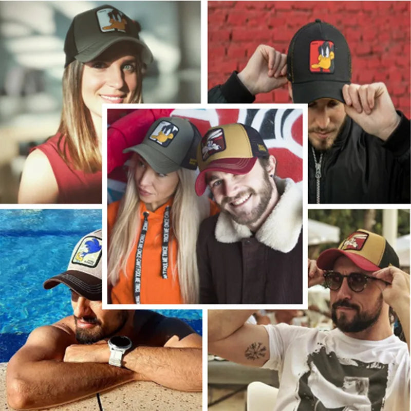 Casquette de baseball unisexe Anime Cartoon pour hommes, chapeau de camionneur, patch Piazza, haute qualité, offre spéciale Camara Shopping Casquette de baseball unisexe Anime Cartoon pour hommes, chapeau de camionneur, patch Piazza, haute qualité, offre spéciale