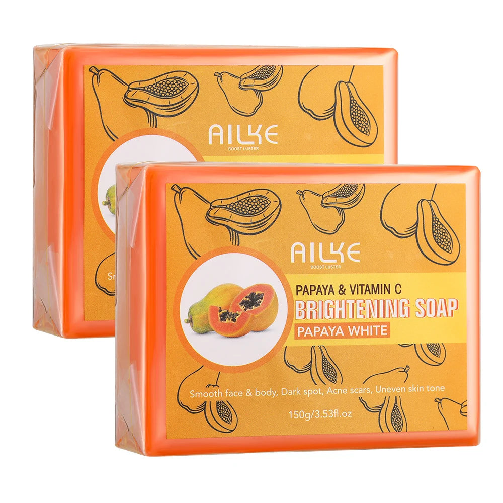 AILKE Savon fait main blanchissant la peau - Savon papaye biologique pour taches noires, taches propres, améliore la peau terne, le visage, le corps et les mains Camara Shopping AILKE Savon fait main blanchissant la peau - Savon papaye biologique pour taches noires, taches propres, améliore la peau terne, le visage, le corps et les mains