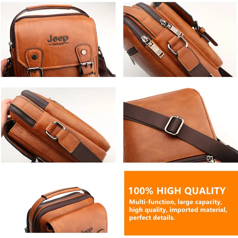 JEEP BULUO multi-fonction affaires sacs à main hommes nouveau homme sac à bandoulière grande capacité en cuir sac de messager bandoulière grande marque Camara Shopping JEEP BULUO multi-fonction affaires sacs à main hommes nouveau homme sac à bandoulière grande capacité en cuir sac de messager bandoulière grande marque